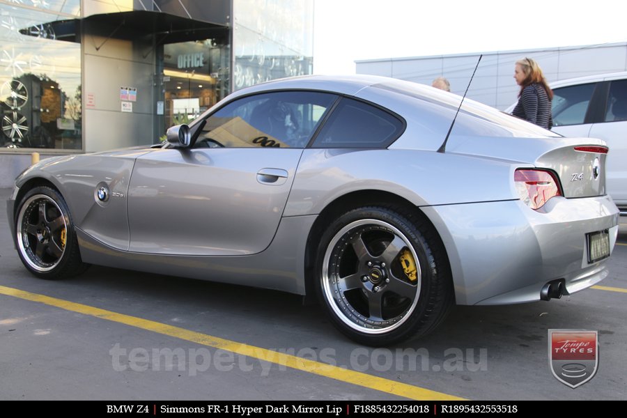 18x8.5 18x9.5 Simmons FR-1 Hyper Dark on BMW Z