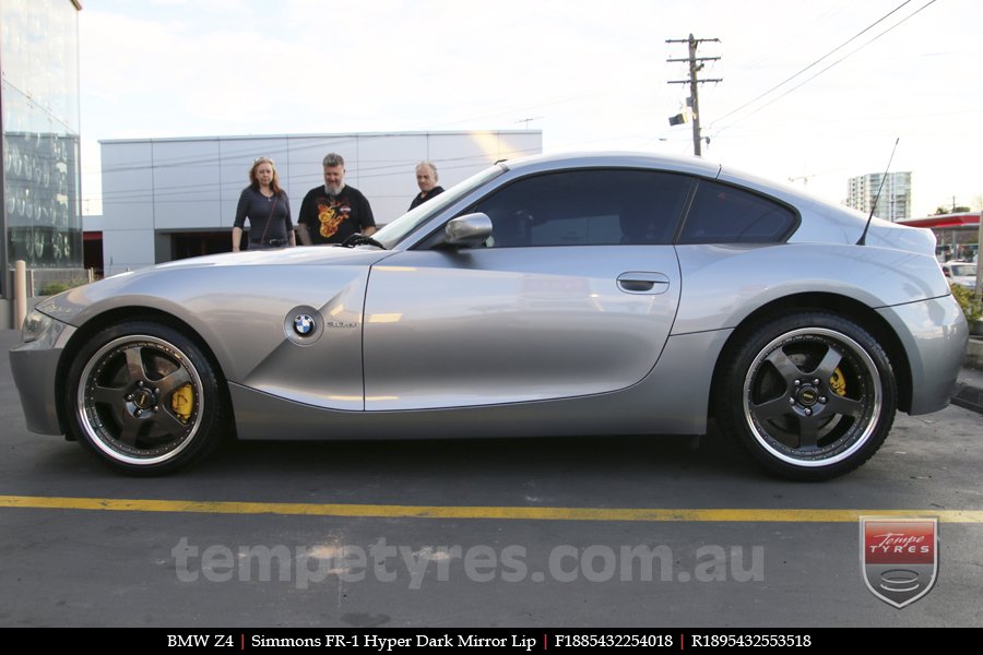 18x8.5 18x9.5 Simmons FR-1 Hyper Dark on BMW Z