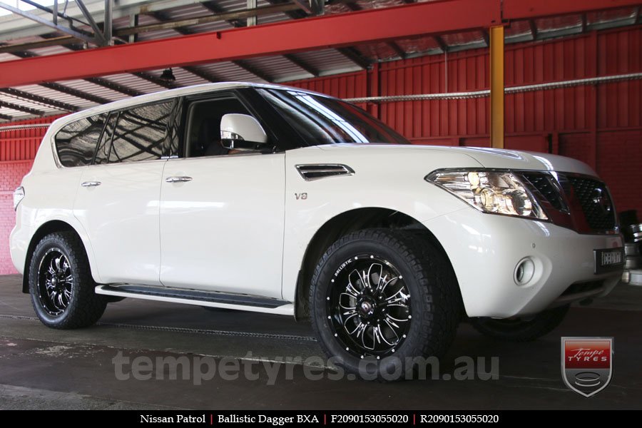 20x9.0 Ballistic Dagger BXA on NISSAN PATROL