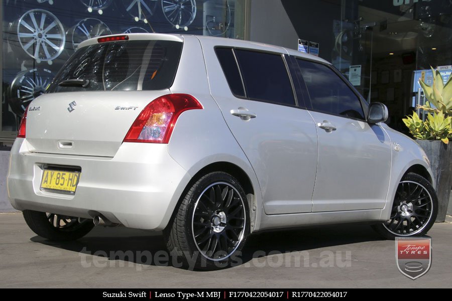 17x7.0 Lenso Type-M - MBJ on SUZUKI SWIFT