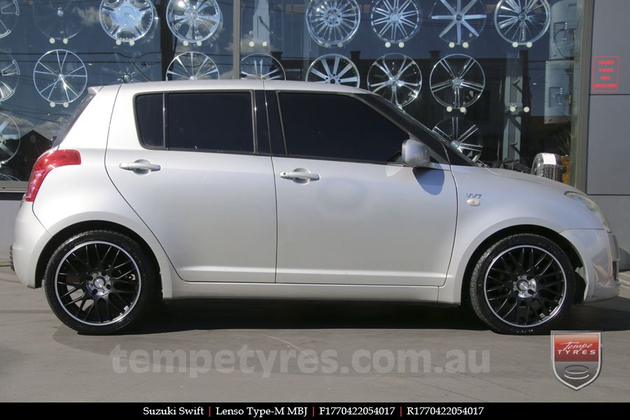 17x7.0 Lenso Type-M - MBJ on SUZUKI SWIFT