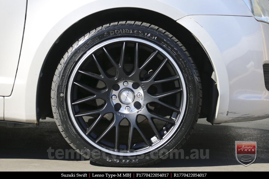 17x7.0 Lenso Type-M - MBJ on SUZUKI SWIFT