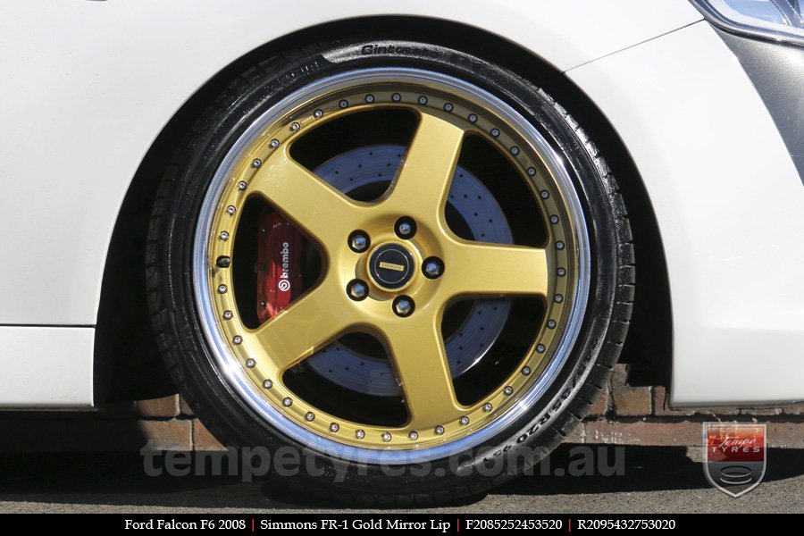 20x8.5 20x9.5 Simmons FR-1 Gold on FORD FALCON