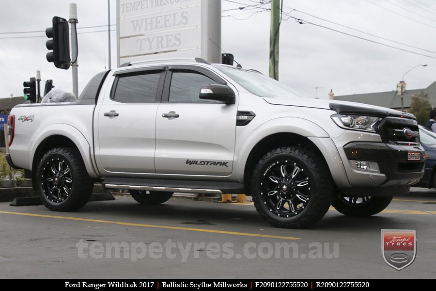 20x9.0 Ballistic Scythe Millworks on FORD RANGER WILDTRAK