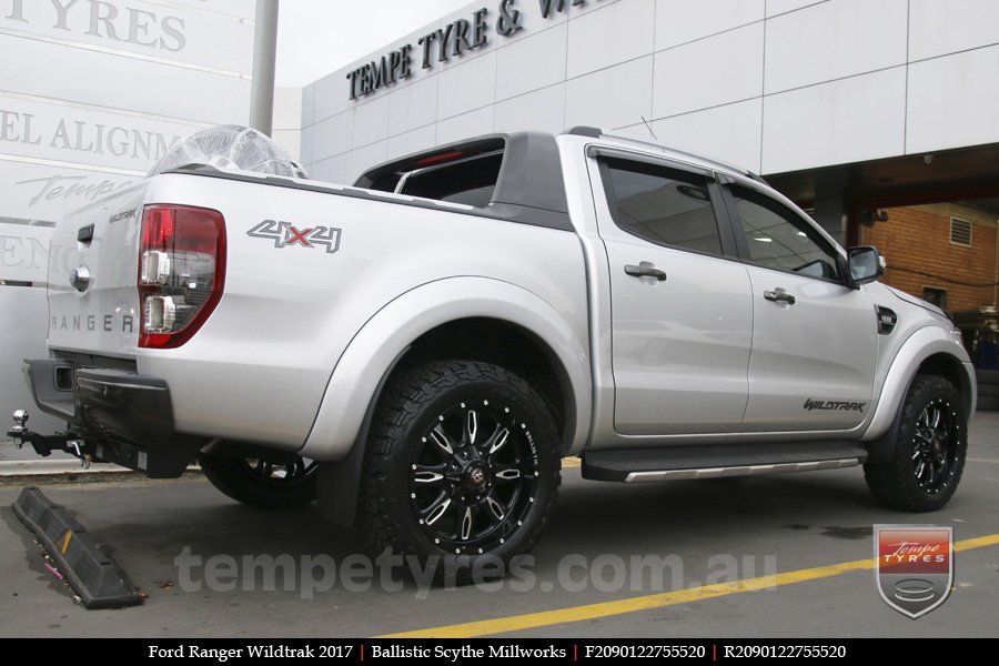 20x9.0 Ballistic Scythe Millworks on FORD RANGER WILDTRAK