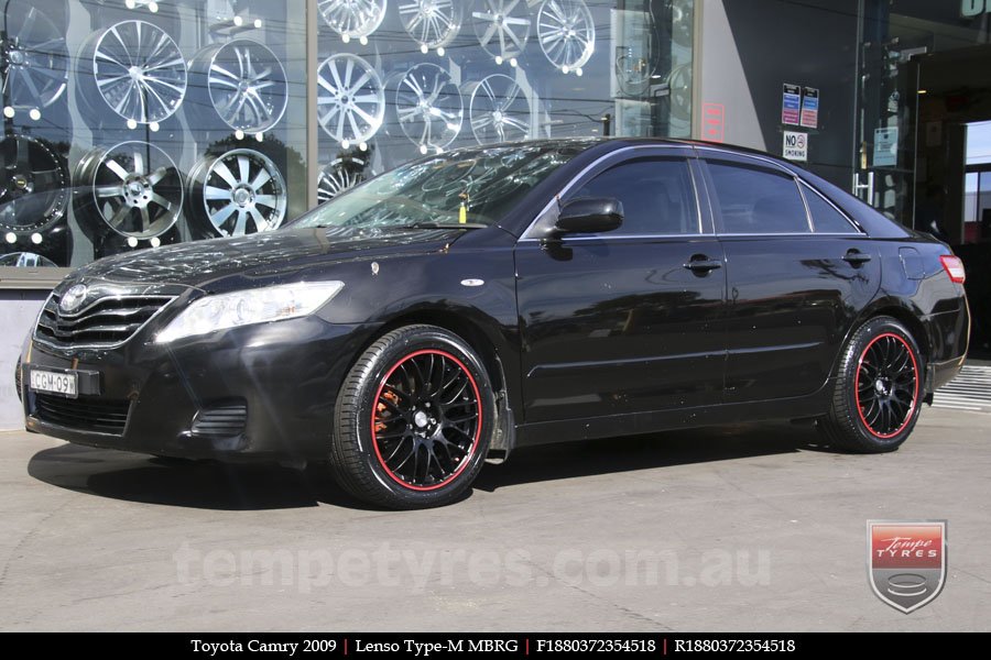 18x8.0 Lenso Type-M MBRG on TOYOTA CAMRY