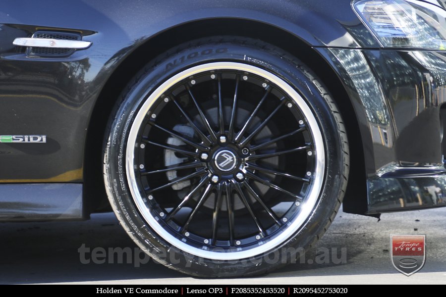 20x8.5 20x9.5 Lenso OP3 on HOLDEN COMMODORE VE