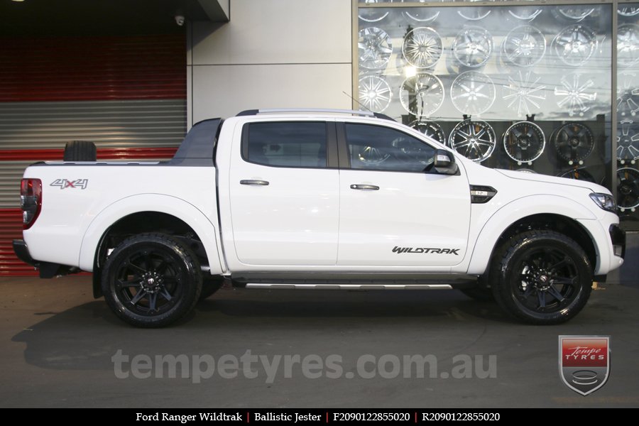 20x9.0 Ballistic Jester on FORD RANGER WILDTRAK