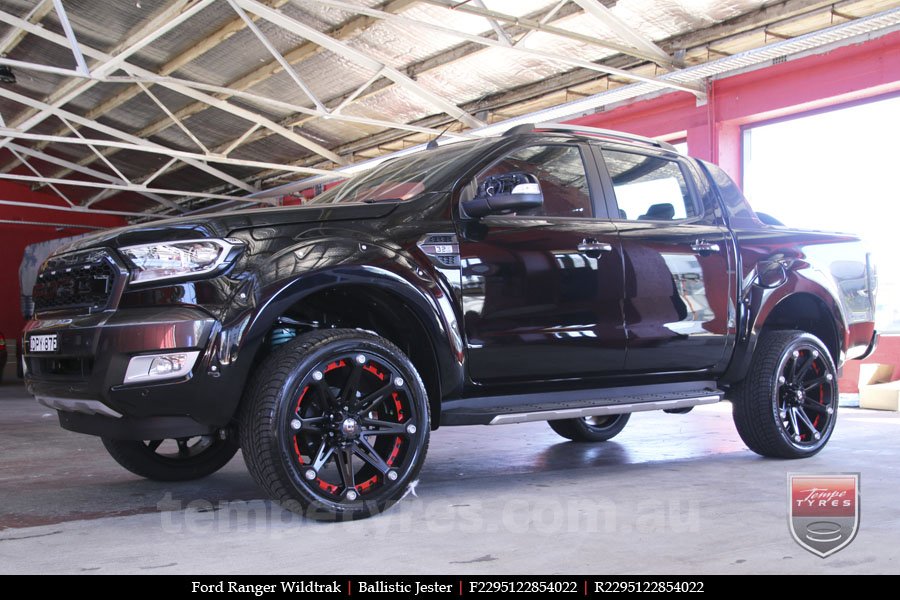 22x9.5 Ballistic Jester on FORD RANGER WILDTRAK