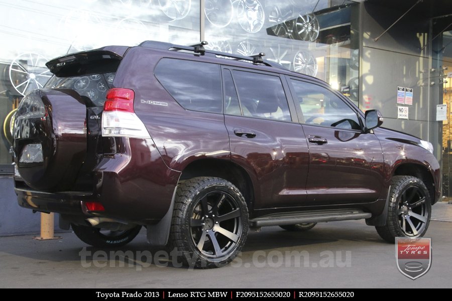 20x9.5 Lenso RTG MBW on TOYOTA PRADO