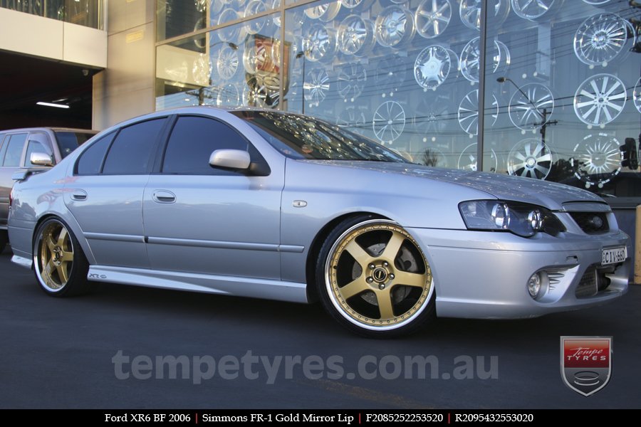 20x8.5 20x9.5 Simmons FR-1 Gold on FORD XR6