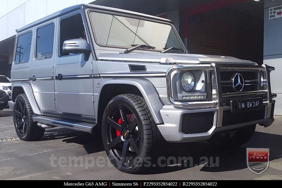 22x9.5 Simmons S6 Matte Black on MERCEDES G-Class