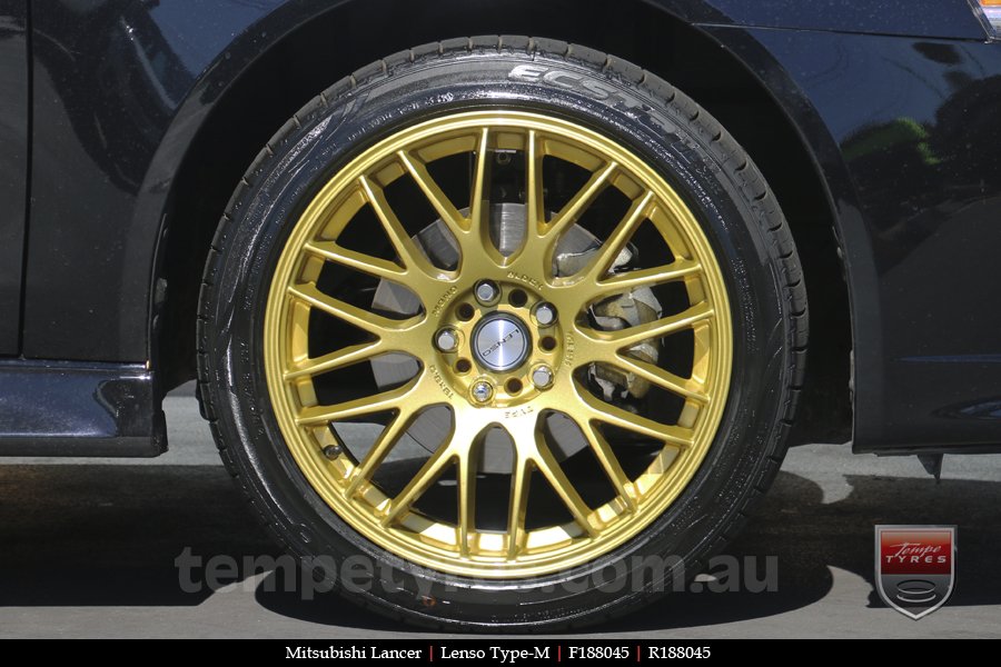 18x8.0 Lenso Type-M DG on MITSUBISHI LANCER