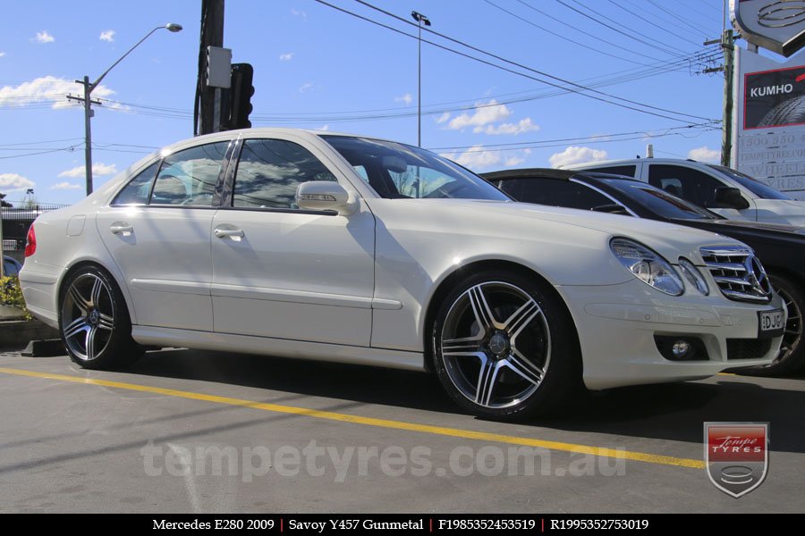 19x8.5 19x9.5 Savoy Y457 Gunmetal on MERCEDES E-Class