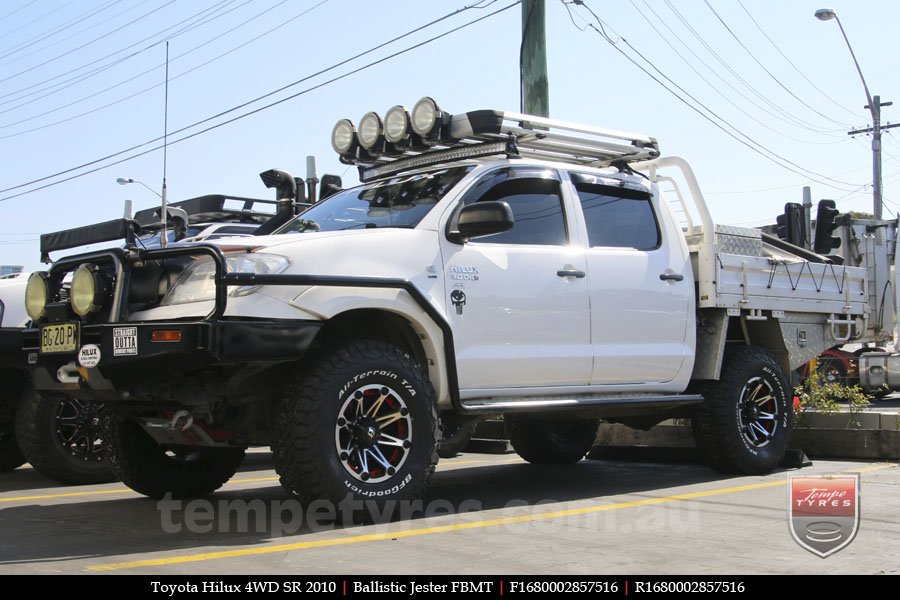 16x8.0 Ballistic Jester FBMT on TOYOTA HILUX