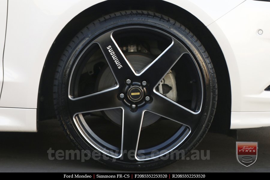20x8.5 20x10 Simmons FR-CS Satin Black on FORD MONDEO