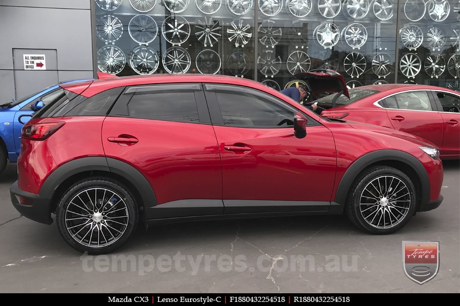 18x8.0 Lenso Eurostyle C ESC on MAZDA CX3