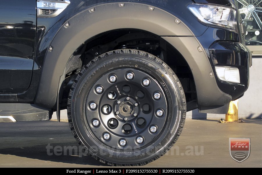 20x9.5 Lenso Max3 MB on FORD RANGER