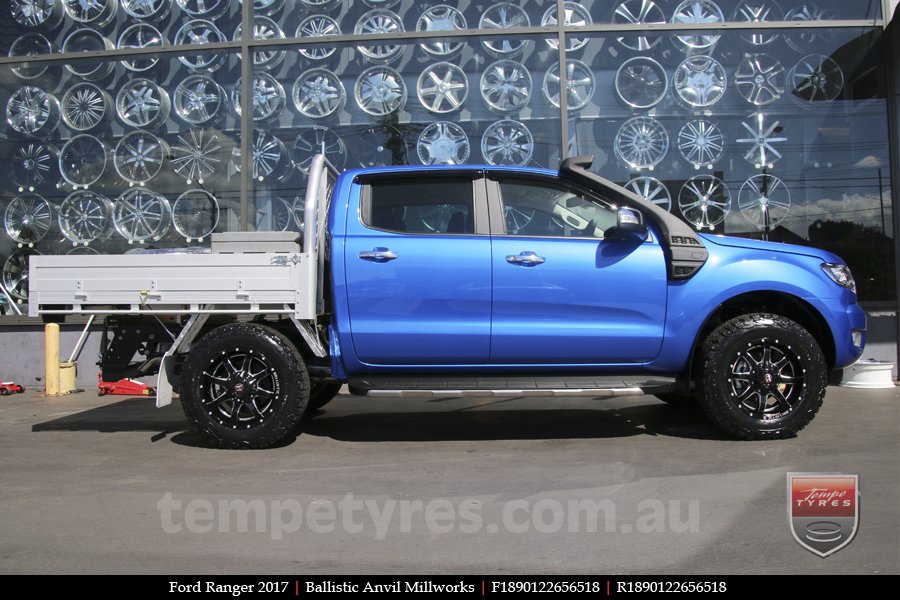 18x9.0 Ballistic Anvil Millworks on FORD RANGER