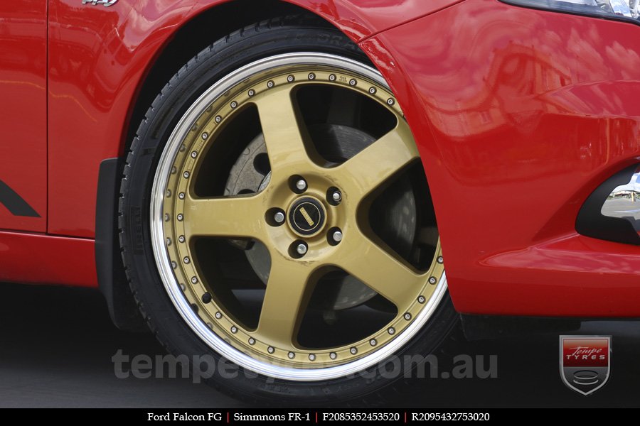 20x8.5 20x9.5 Simmons FR-1 Gold on FORD FALCON