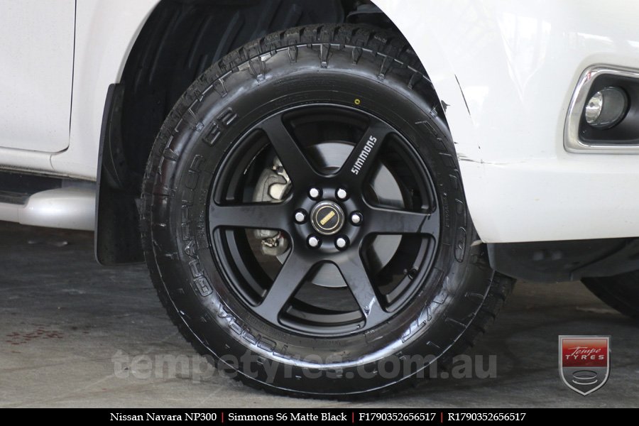 17x9.0 Simmons S6 Matte Black on NISSAN NAVARA NP300