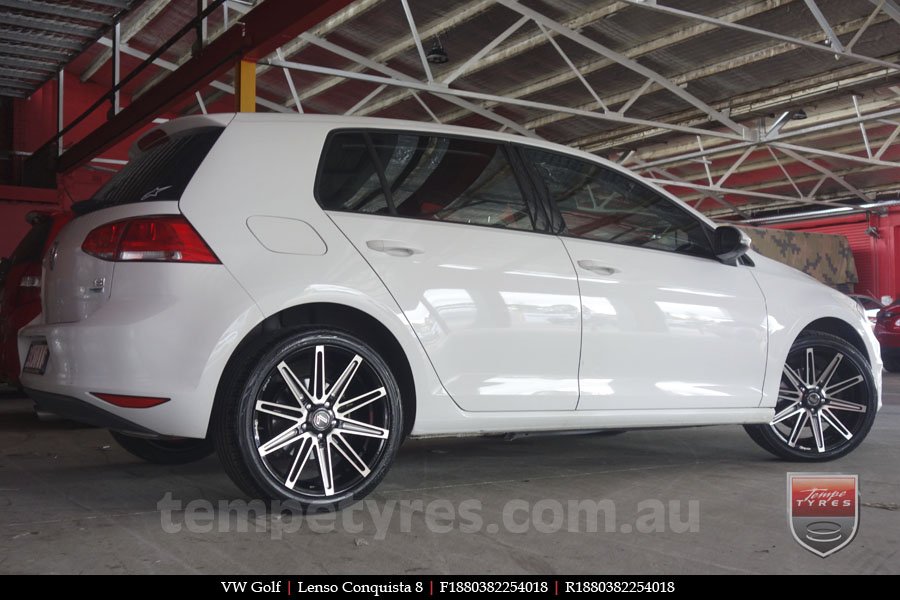 18x8.0 18x9.0 Lenso Conquista 8 CQ8 on VW GOLF