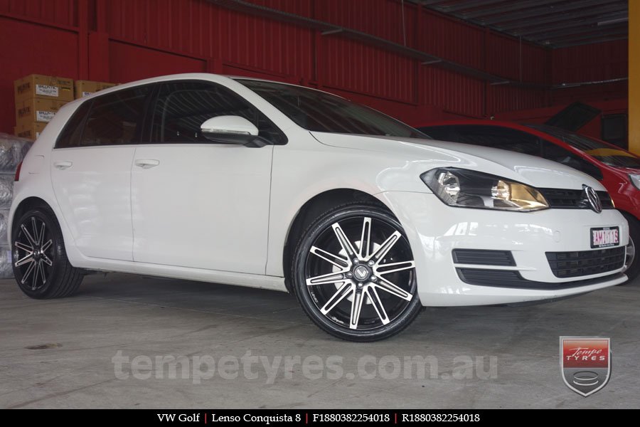 18x8.0 18x9.0 Lenso Conquista 8 CQ8 on VW GOLF