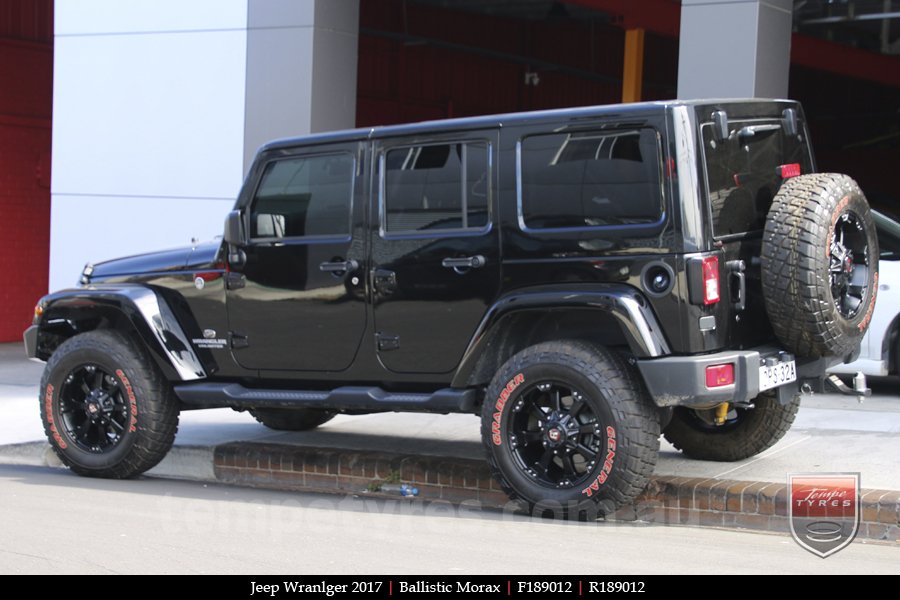 18x9.0 Ballistic Morax on JEEP WRANGLER