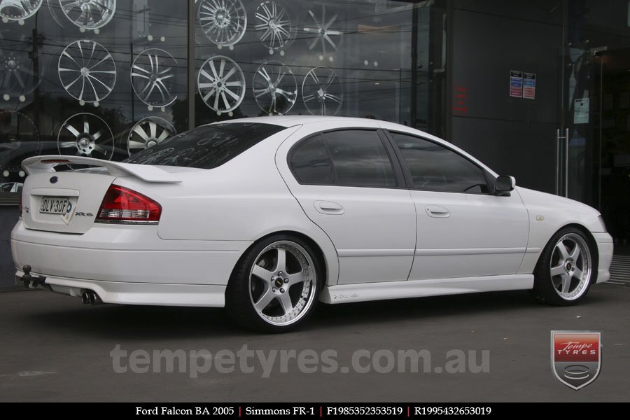 19x8.5 19x9.5 Simmons FR-1 Silver on FORD FALCON