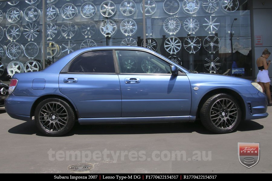 17x7.0 Lenso Type-M - DG on SUBARU IMPREZA