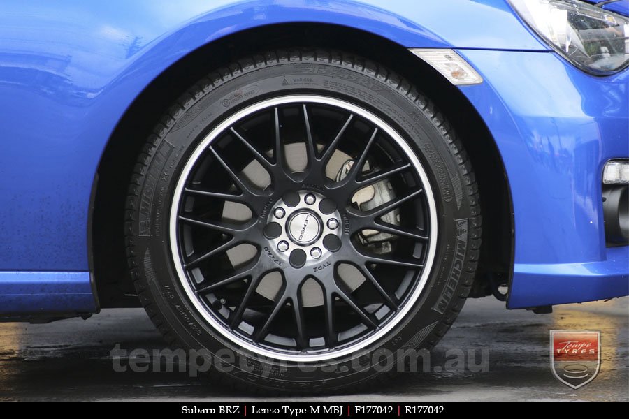 17x7.0 Lenso Type-M - MBJ on SUBARU BRZ