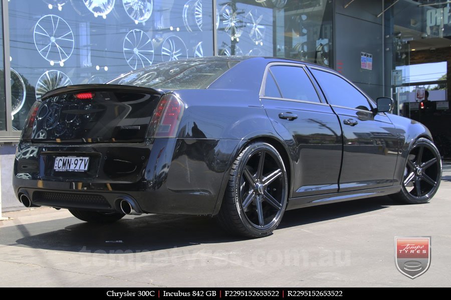 22x9.5 Incubus 842 GB on CHRYSLER 300C