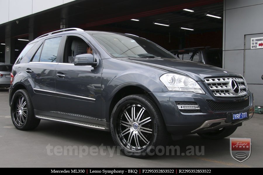 22x9.5 Lenso Symphony - BKQ on MERCEDES ML-CLASS