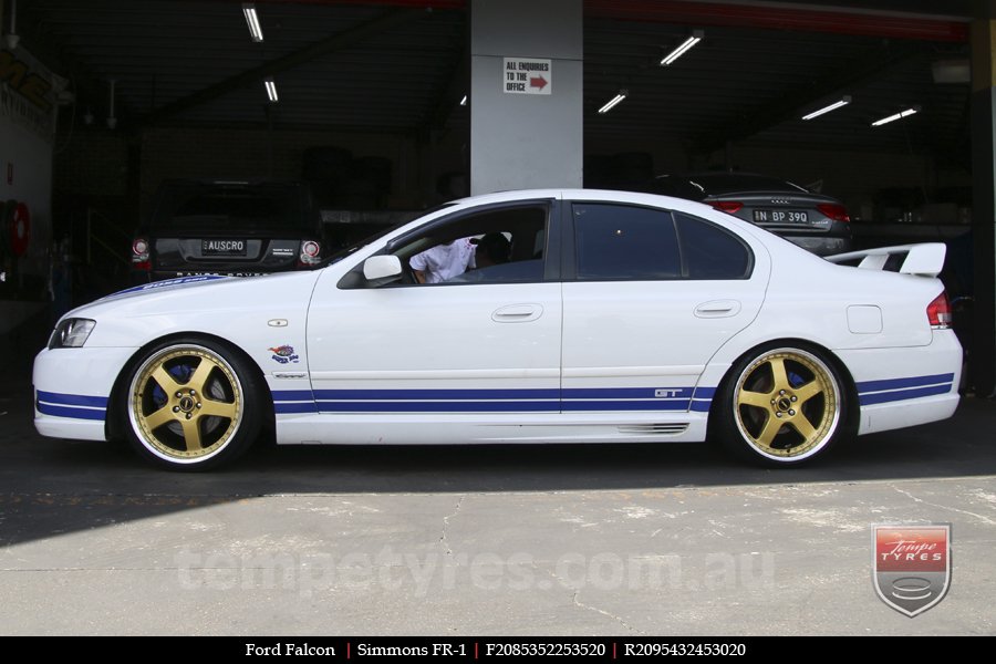 20x8.5 20x9.5 Simmons FR-1 Gold on FORD FALCON