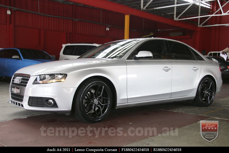 18x8.0 Lenso Conquista Corsair CQC on AUDI A4