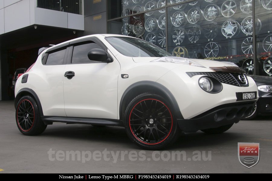 19x8.5 Lenso Type-M MBRG on NISSAN JUKE