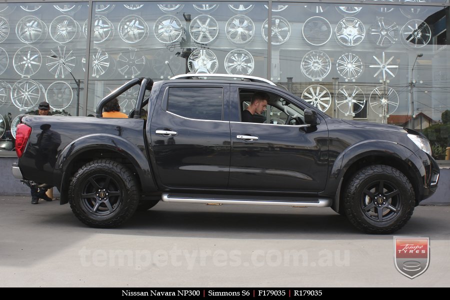 17x9.0 Simmons S6 Matte Black on NISSAN NAVARA NP300