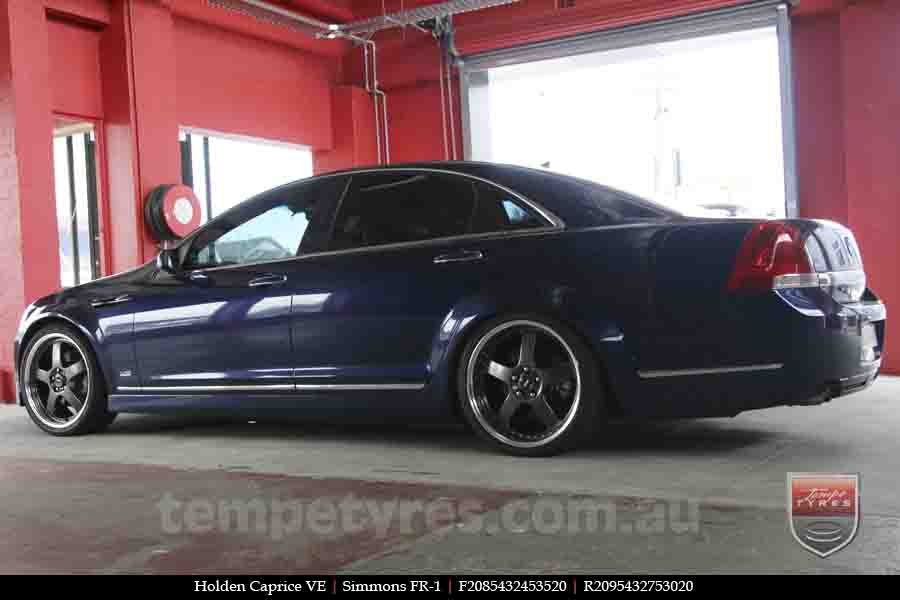 20x8.5 20x9.5 Simmons FR-1 Hyper Dark on HOLDEN CAPRICE