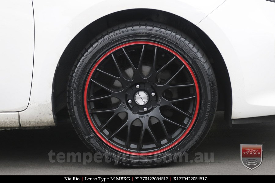 17x7.0 Lenso Type-M - MBRG on KIA RIO