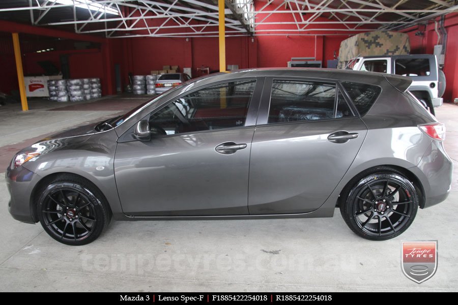 18x8.5 Lenso Spec F MB on MAZDA 3