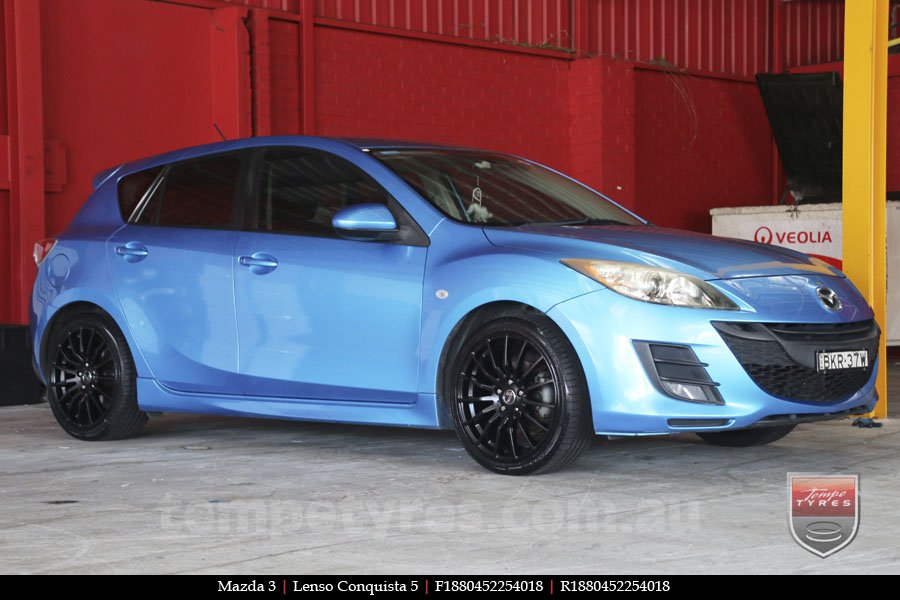 18x8.0 18x9.0 Lenso Conquista 5 SB CQ5 on MAZDA 3