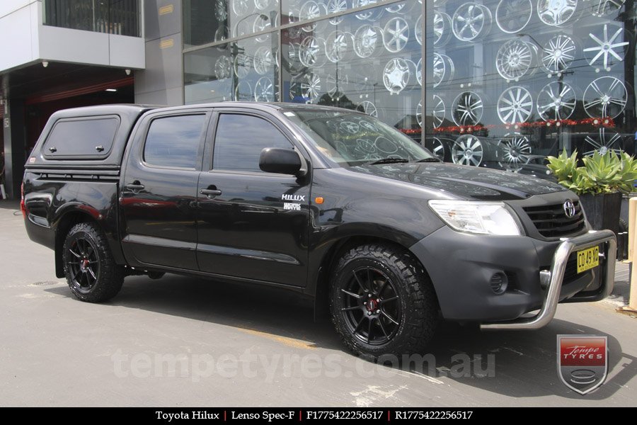 17x7.5 Lenso Spec F MB on TOYOTA HILUX