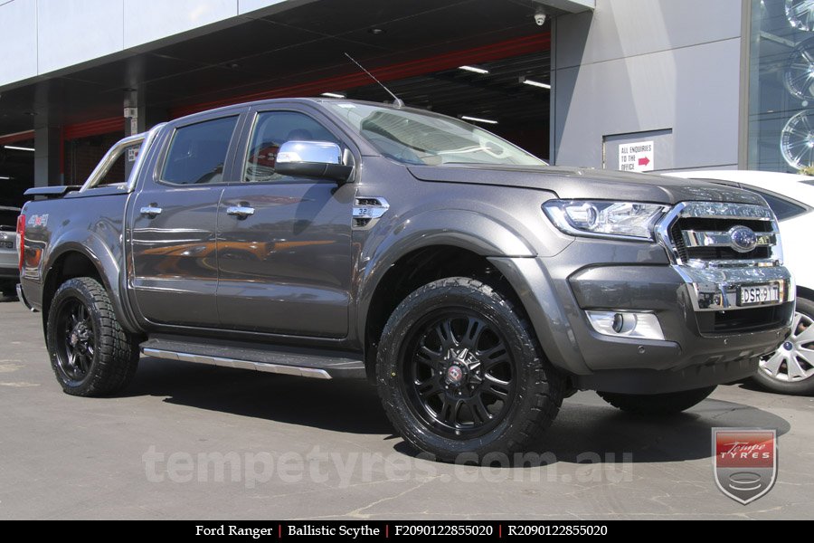 20x9.0 Ballistic Scythe on FORD RANGER