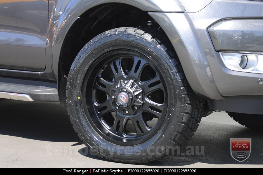 20x9.0 Ballistic Scythe on FORD RANGER