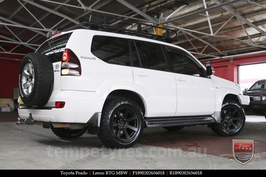 18x9.0 Lenso RTG MBW on TOYOTA PRADO