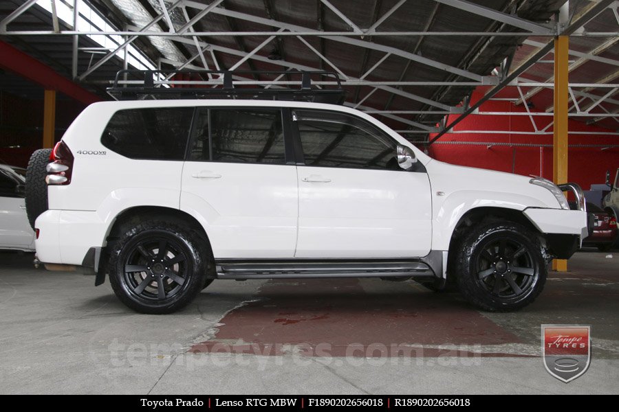 18x9.0 Lenso RTG MBW on TOYOTA PRADO