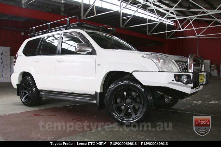 18x9.0 Lenso RTG MBW on TOYOTA PRADO