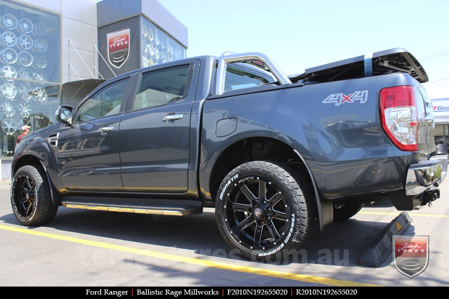 20x10 Ballistic Rage Millworks on FORD RANGER