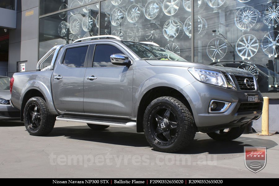 20x9.0 Ballistic Flame on NISSAN NAVARA NP300