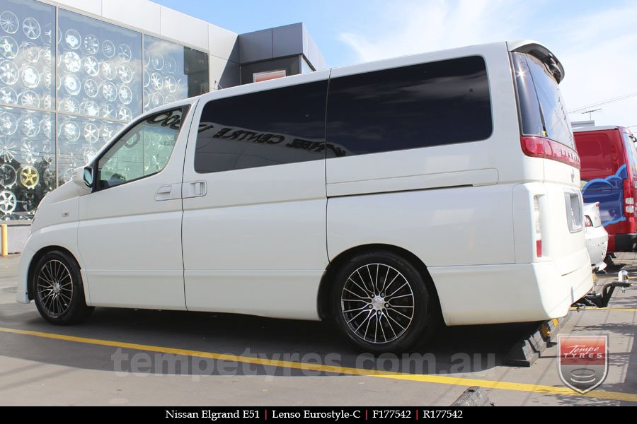 17x7.5 Lenso Eurostyle C ESC on NISSAN ELGRAND